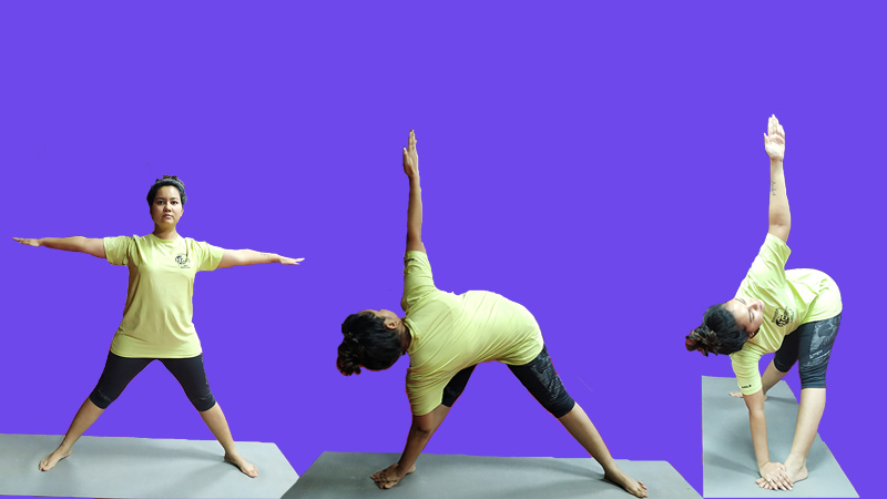 Trikonasana Benefits Trikonasana Yoga Steps Triangle Pose